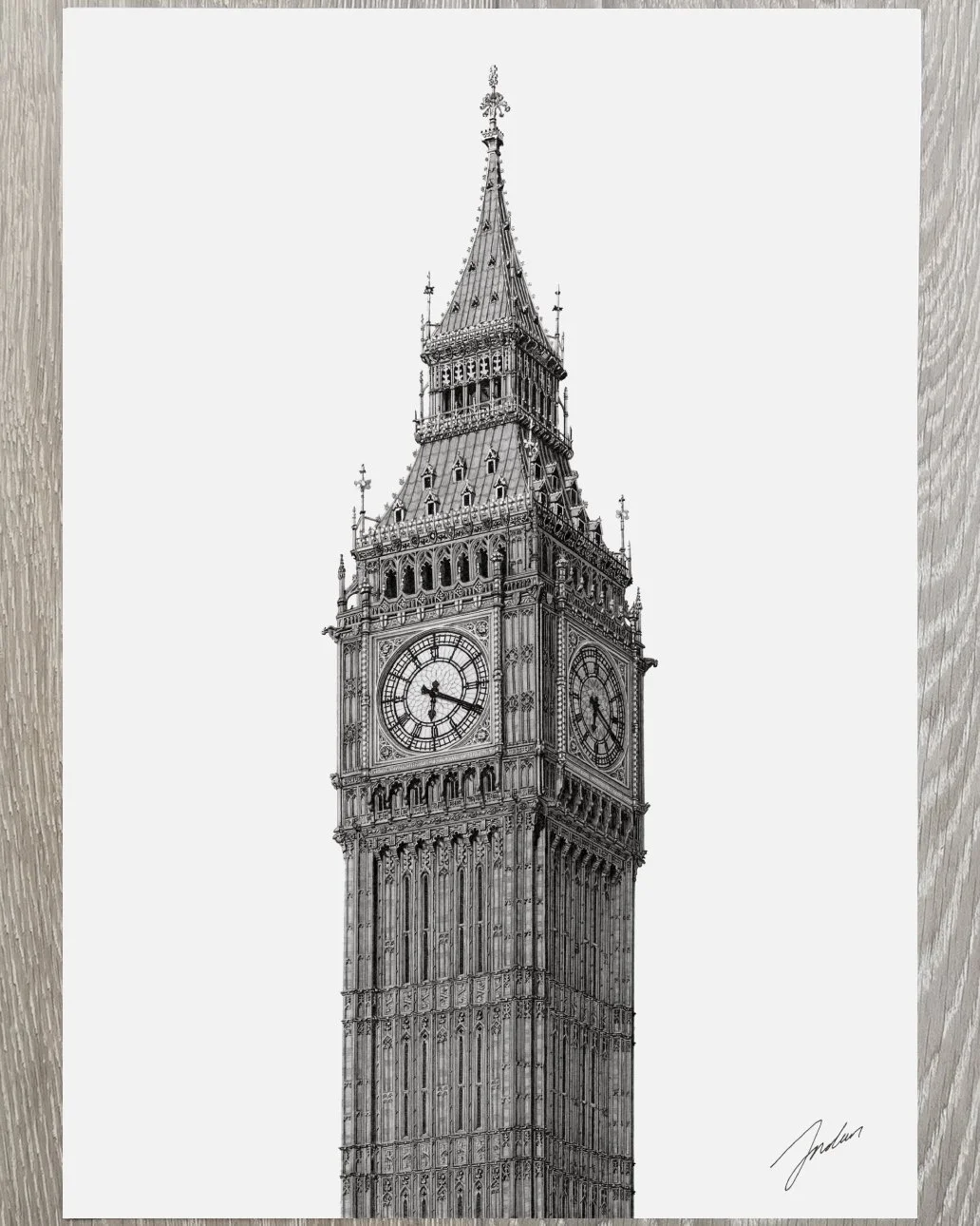BIG BEN CLOCK TOWER — JACK NOLAN DRAWS